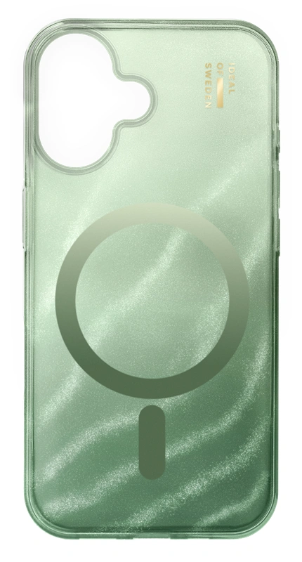 Ideal of Sweden iPhone 16 dėklas - Glitter Glow, Sage Green, 1 nuotrauka
